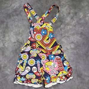 love moschino vintage pinball print overall romper 4